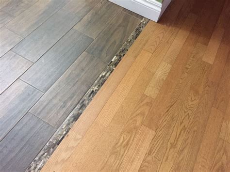 hardwood floor tile transition strip