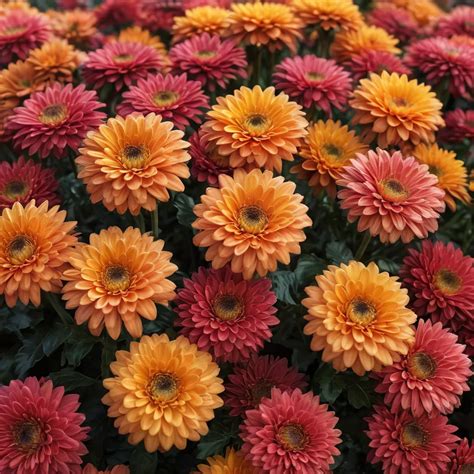 Hardy Mums In Summer