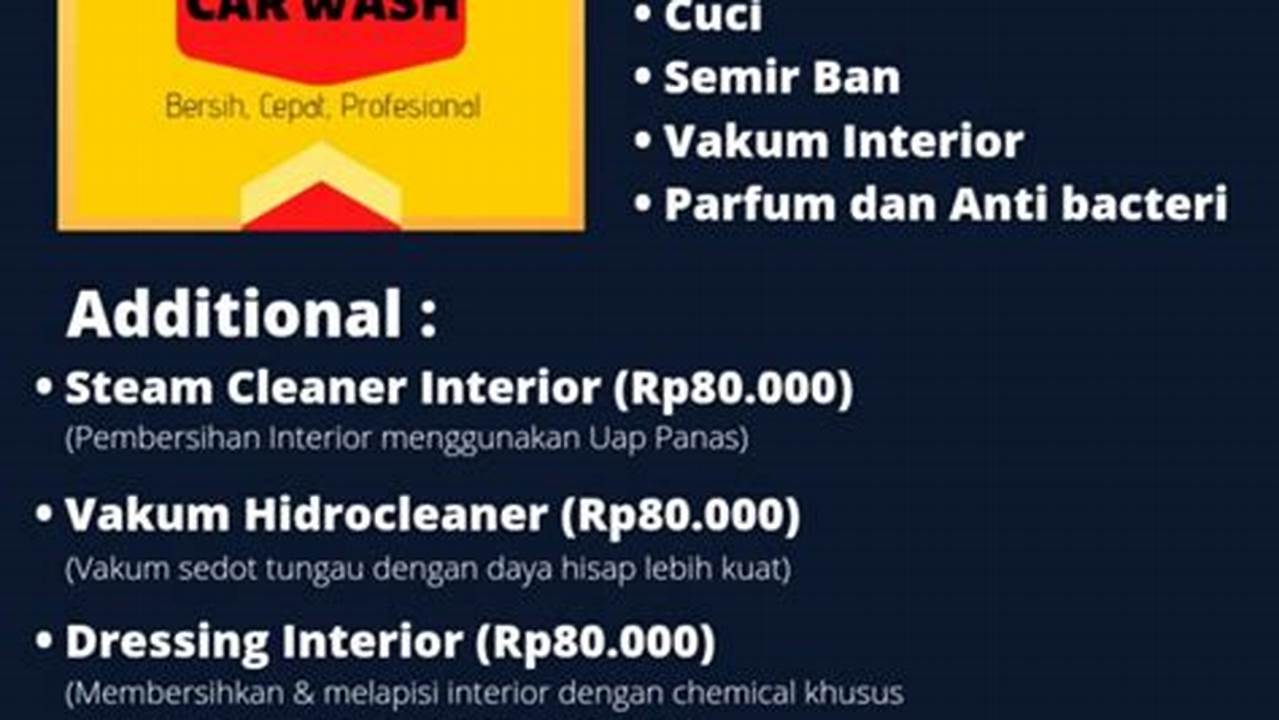 Simak 5 Alat Cuci Mobil yang Bisa Kamu Beli Carmudi Indonesia