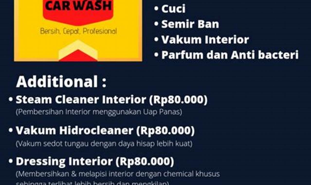 Simak 5 Alat Cuci Mobil yang Bisa Kamu Beli Carmudi Indonesia