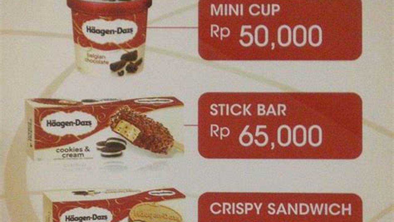 Rahasia Harga Ice Cream Haagen Dazs di Indonesia, Dijamin Ketagihan