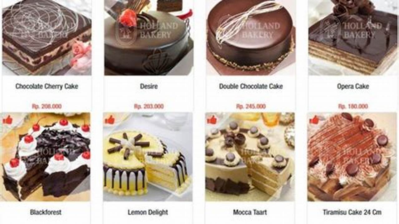 Temukan Harga Kue Tart Bobo Bakery Mojokerto Terbaru dan Terlengkap