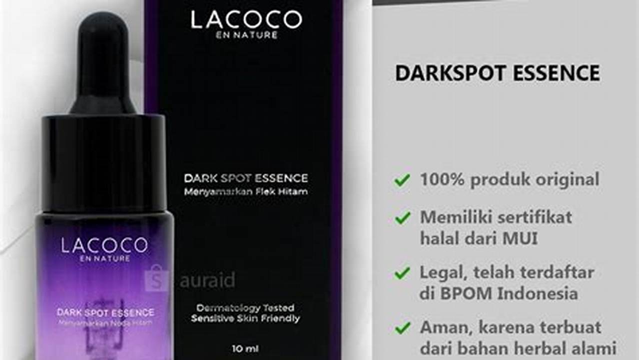Lacoco Dark Spot Essence Shopee Indonesia
