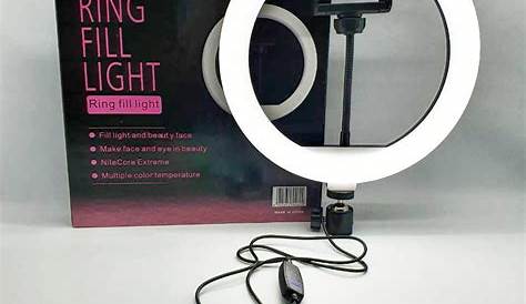 Jual Ring Light Selfie / Lampu Bulat Lampu O + Phone Hold