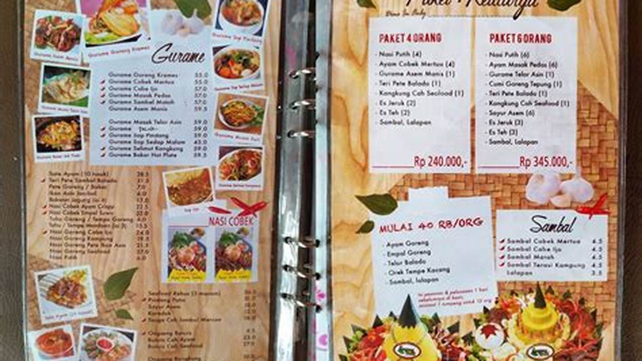 Harga Menu Kampung Kecil Simpangan Depok: Nikmati Sajian Kuliner Lezat dengan Harga Bersahabat