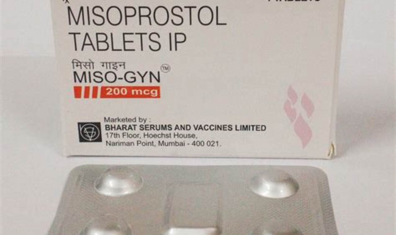 Misoprostol 200 mg Tablet, Non Prescription, Third party, Rs 60/strip