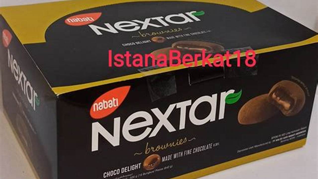 Jual TokoMinah Nextar Biskuit Nabati Choco Brownies Cokelat 1 Box (10