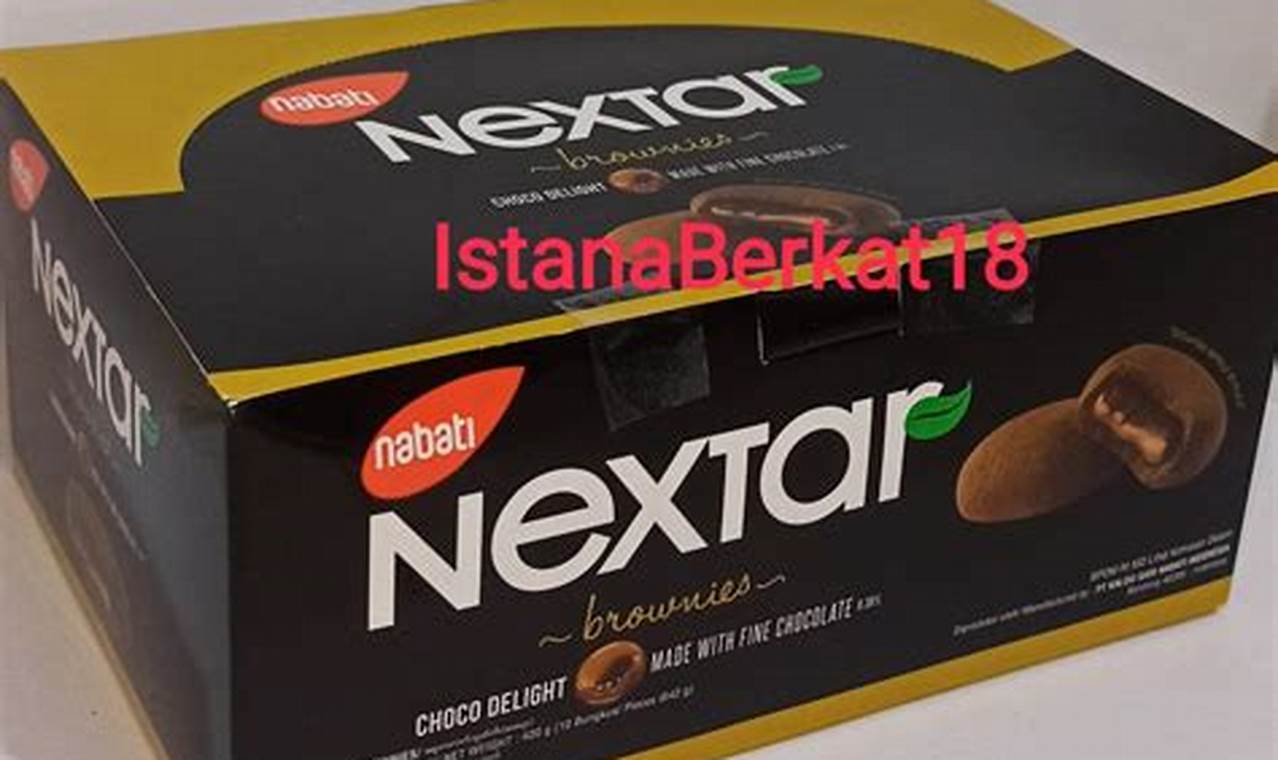 Jual TokoMinah Nextar Biskuit Nabati Choco Brownies Cokelat 1 Box (10