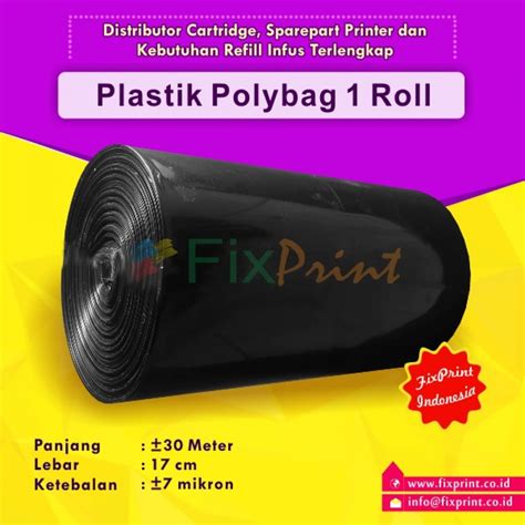 Jual Polybag / Plastik Sampah Roll Hitam 90 cm x 120 cm (10 lembar