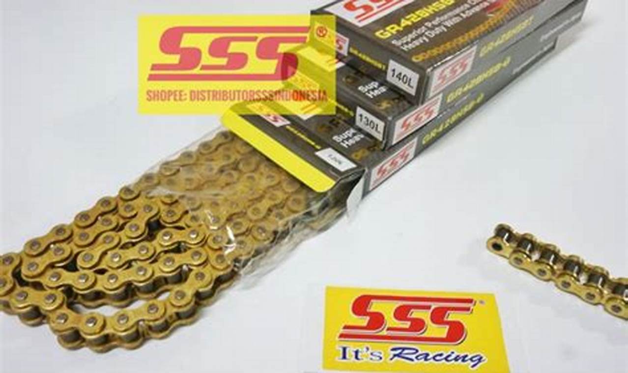 RANTAI SSS GR428 HK HEAVY DUTY GOLD CHAIN 428 122L 132L Shopee Malaysia