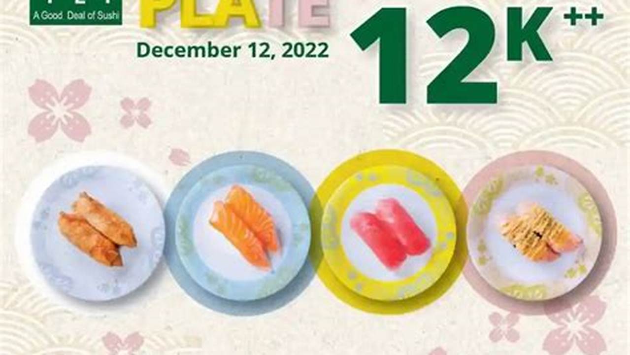 Rahasia Terungkap! Harga Sushi Tei Berdasarkan Warna Piring
