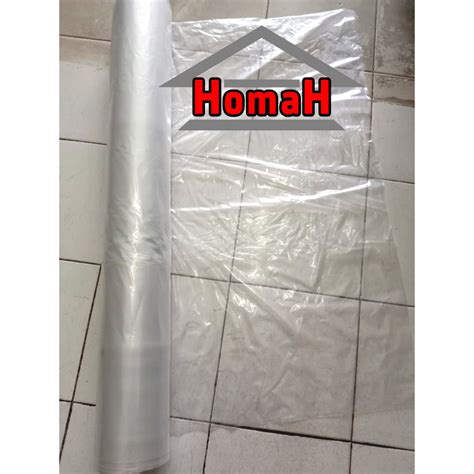 Jual Plastik Cor bening PE 1.2 Meter Tebal 60 Mikron (1 Roll kira2 22m