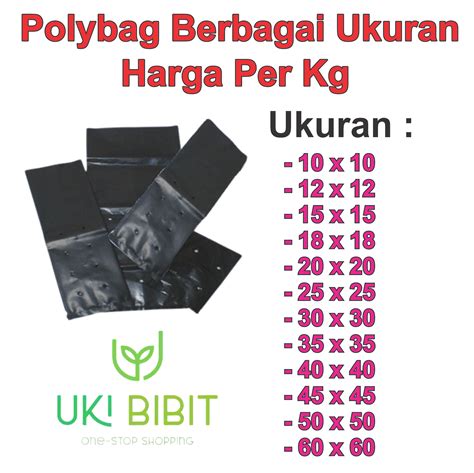 Jual POLYBAG / POLIBEG / POLIBAG / KANTONG TANAMAN / PLASTIK TANAMAN
