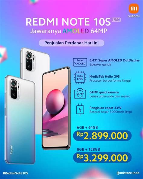Mobile2Go. Redmi Note 10S [8GB RAM + 128GB ROM] Original Xiaomi Malaysia