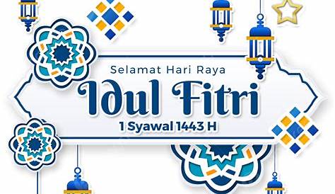 Hari Raya Idul Fitri Hd Transparent, Lettering Text Of Selamat Hari