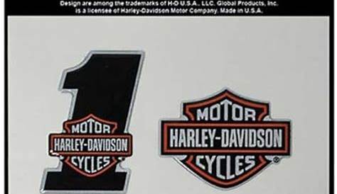 Harley Davidson Aufkleber Reflektierend