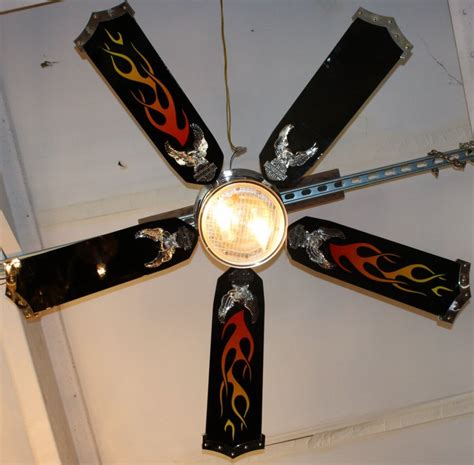 Harley Davidson Themed Ceiling Fan Etsy
