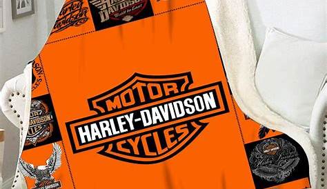 Harley Davidson Fleece Fabric Blanket