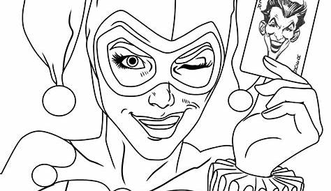 Harley Quinn Coloring Pages Printable
