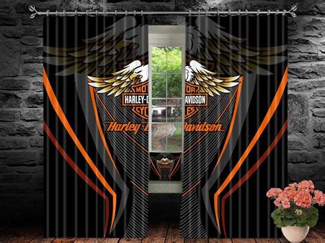 Harley Davidson Window Curtains