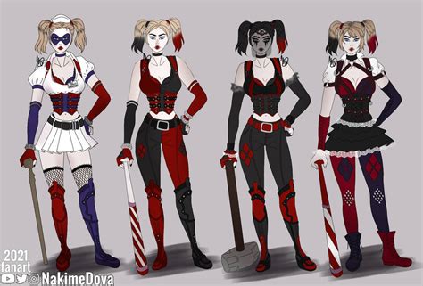 harley quinn game outfits