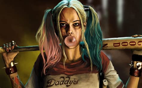 harley quinn with her bat