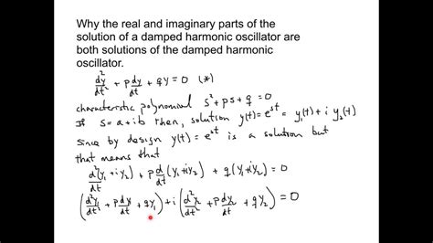 Harmonic Oscillator Solution Differential Equation
