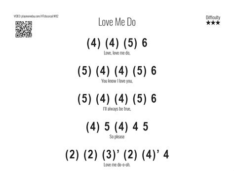 Harmonica Tab Love Me Do