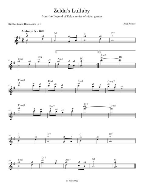 Harmonica Zelda's Lullaby