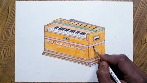 Harmonium Simple Drawing
