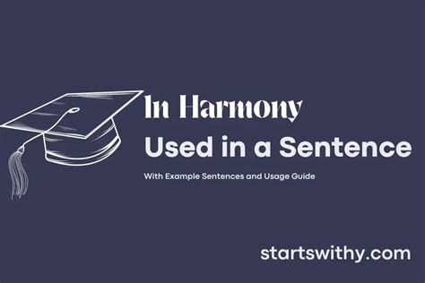 harmony in a sentence examples