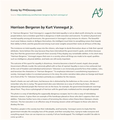 harrison bergeron by kurt vonnegut jr pdf