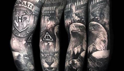 Harry Potter Tattoo #harrypotter | Harry potter tattoo sleeve, Half