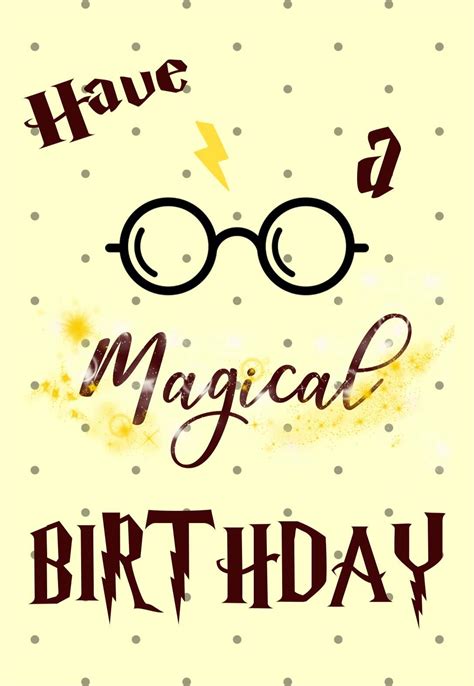 Harry Potter Birthday Cards — PRINTBIRTHDAY.CARDS