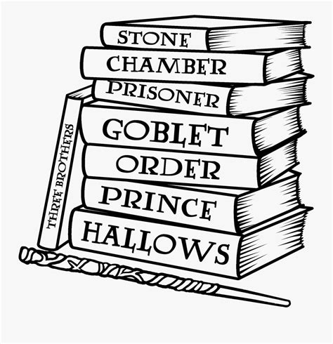 Harry Potter Books Wizard SVG, PNG, DXF, EPS, Design Cut Files, Image