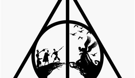 Harry Potter inspired Deathly Hallows Logo Vinyl Sticker Decal | Etsy