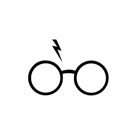 Harry Potter Glasses SVG Harry Potter Clipart Etsy