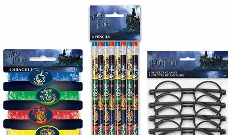 Harry Potter Party Bag Fillers Pack - Plastic Glasses, Pencils
