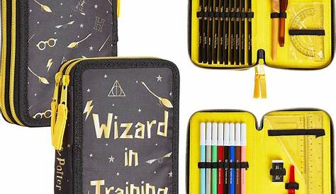 Harry Potter Pencil Case, Stationary Supplies for School, Large Double