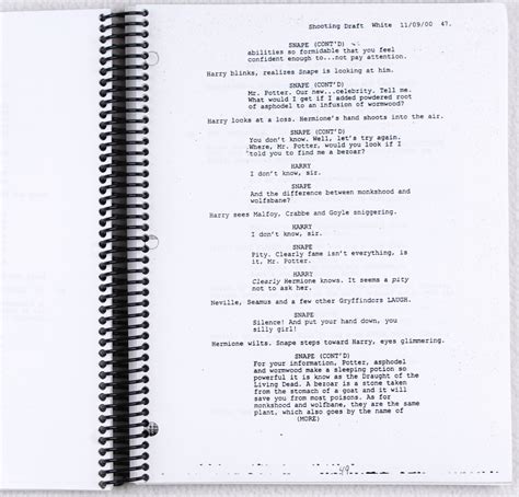 harry potter and the sorcerer's stone script