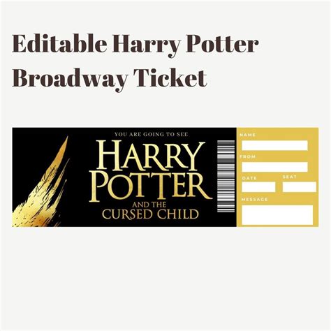 harry potter broadway schedule