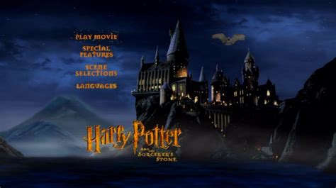 harry potter dvd menu