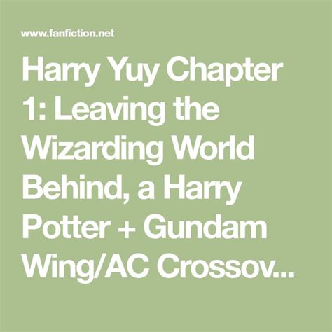 harry potter leaves wizarding world fanfic