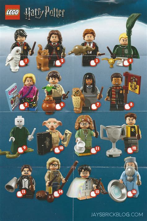 harry potter lego minifigures list