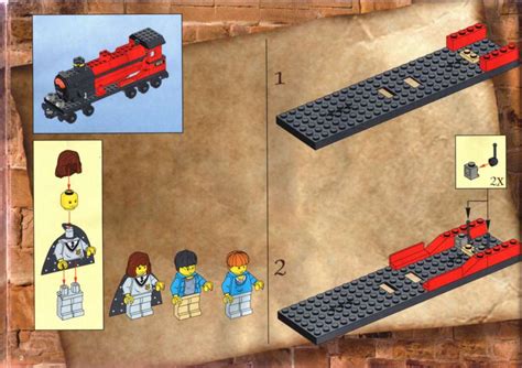 harry potter lego train instructions