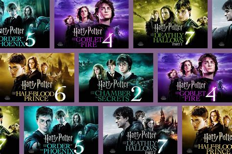 harry potter list in order movie