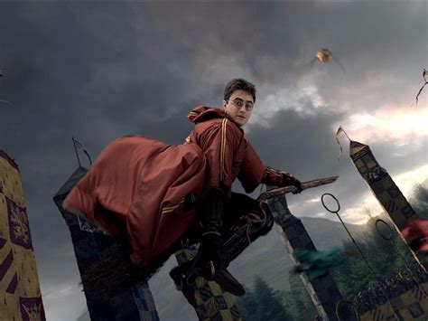 harry potter playing quidditch