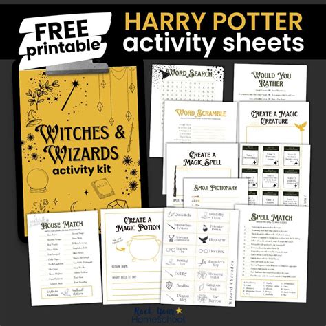 Harry Potter Printable Activity Sheets