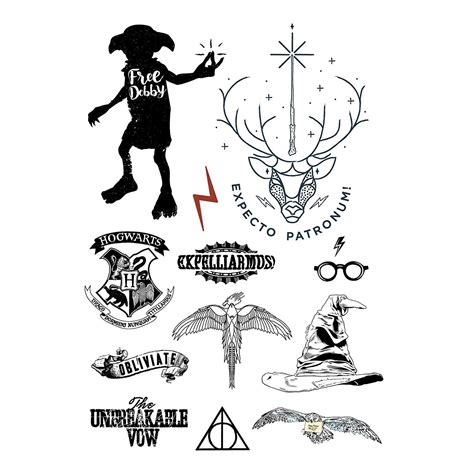 Harry Potter Printable Temporary Tattoos