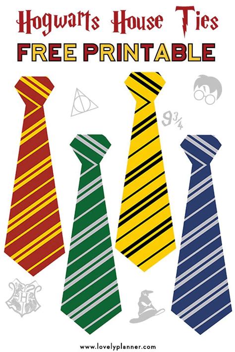 Harry Potter Ties Printable